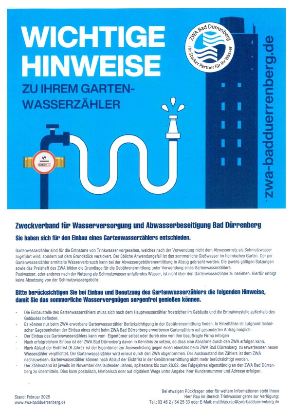 Bild vergr&ouml;&szlig;ern: Informationen Gartenz�hler